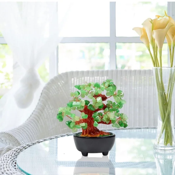 Feng Shui Natural Grade AAA Adventurine Bonzai Tree - Picture 5 of 5